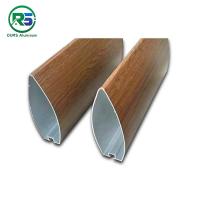 Quality Commercial Roof Linear Aluminium Strip False Ceiling Wood Grain With Bullet for sale