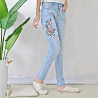 China Skinny Fit Women Denim Skinny Jeans , Long Denim Pants For Young Ladies factory