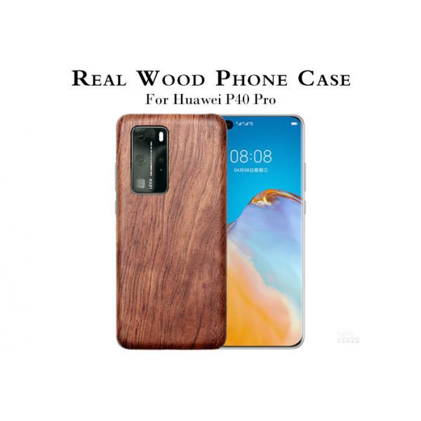 Quality Light Weight Scratch Resistant Huawei P40 Pro Wood Phone Case for sale