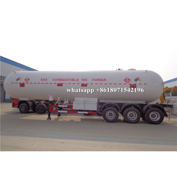 Quality 54m3 LPG Propane Delivery Truck 1.0mm Corrosion Allowance 27MT Road Tank Trailer for sale
