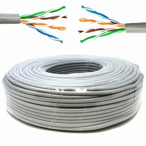 Quality White Cat6 Ethernet Cable Roll With Shielding Unshielded High Durability for sale
