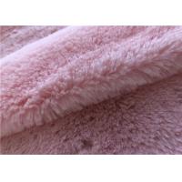 China 300GSM Polyester Faux Rabbit Fur Fabric For Slipper Making factory