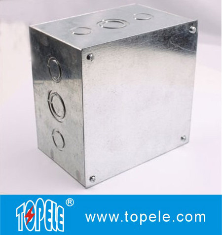 Quality Steel Electrical Conduit Square Junction Box,Metal Enclosure Outdoor box for sale