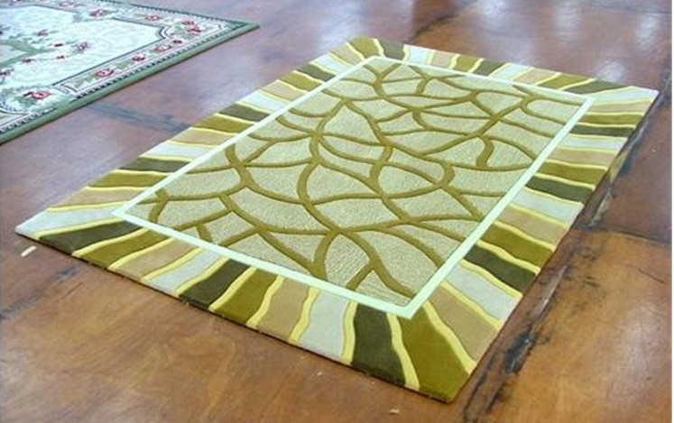 China Handtufted Acrylic Carpet Design Modern Floor Rug From China factory