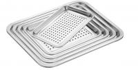China Food Grade Perforated Baking Tray Stainless Steel Material With Round Hole factory