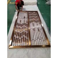 China Pvd Color Mirror Finish Stainless Steel Room Divider Hotel Decoration factory