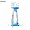 China 300KG 6M Double Mast Aerial Work Platform , Aluminium Industrial Lifting Equipment factory