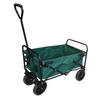 china 600D Oxford Cloth Steel Universal Wheel Folding Wagon Cart for Garden