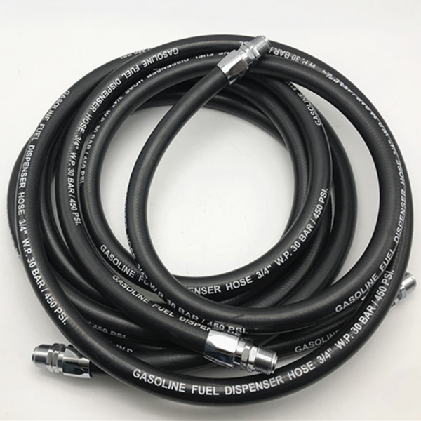 Quality 3/4 Inch X 4 Meters Fuel Dispensing Hose NPT Swivels Petroleum Transfer In Petrol Station for sale