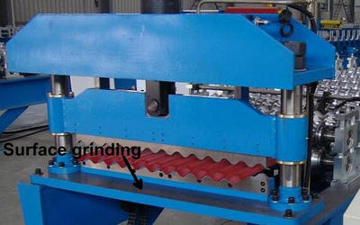 Color PPGI Trapezodial Steel Roof Roll Forming Machine Building , Roofing Roll Formers