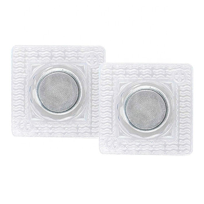 China Zinc PVC Coating Steel Hidden Invisible Sew Magnetic Button for Clothing factory