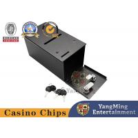 China Baccarat Texas Casino Poker Table Game Metal Lock Discarded Card Tip Box for sale