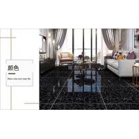 China Double Layer Polished Ceramic Floor Tiles Black And White 600*600mm factory