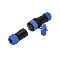 Quality IP68 Waterproof Circular Plastic Connectors Inline Cable Plugs Brass Contact for sale
