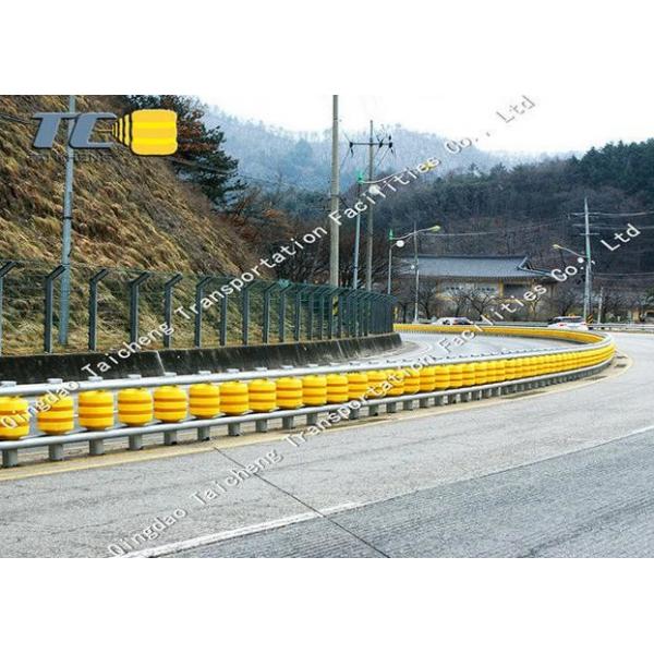 Quality AASHTO M180 Highway Roller Barrier EVA / PU Rolling Guardrail Barrier for sale