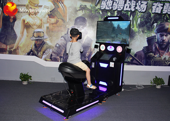 China Cool Motion Single Seat HTV VIVE Glasses VR Horse Racing Simulator Shooting Virtual Reality Cinema factory