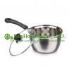 China 2 pieces stainless steel cooking cookware including fry pan and soup pot and milK pot factory
