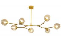 China Postmodern creative glass Molecular Chandelier dining room lamp living room lamp chandelier factory