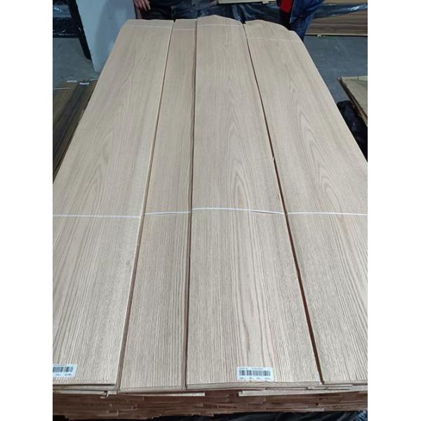 Quality ISO9001 Red Oak Wood Veneer 245cm Flat Cut 12% Moisture Medium Density for sale