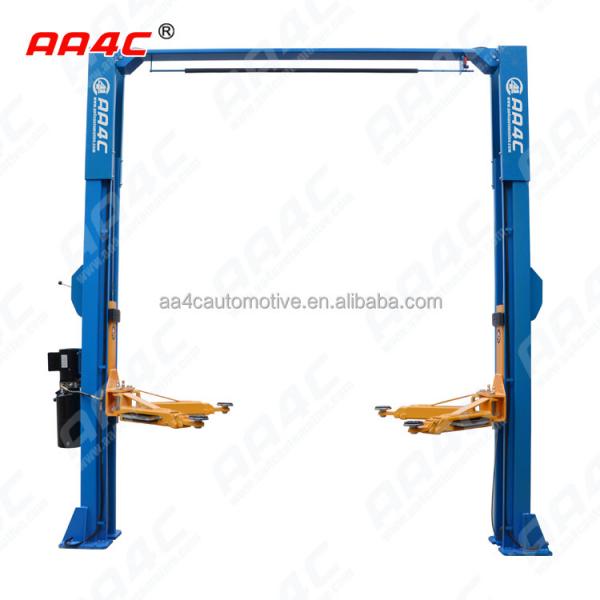Quality 12000lbs 5.5T baseless clearfloor hydraulic single point manual unlock  2 post vehicle lift for sale