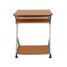 China Economic Student Home Office Computer Desk Walnut With Slidable Keyboard Shelf factory
