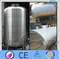 China Asme Horizontal Stainless Steel Pressure Vessel Tank Mirror Matt factory