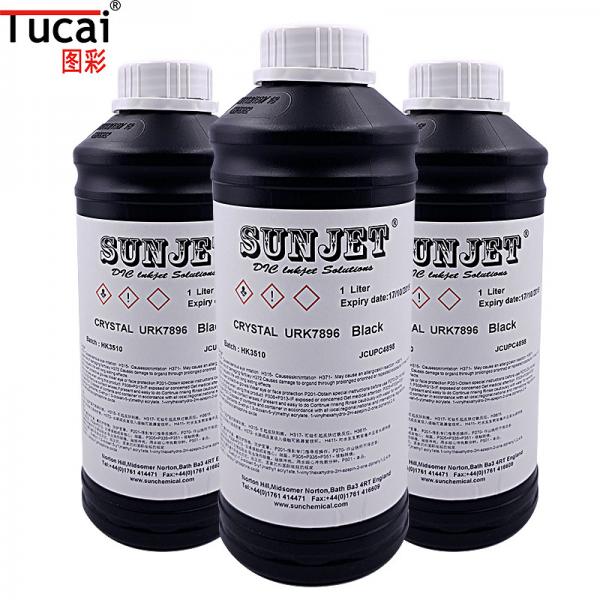 Quality Sunjet UV Inkjet Ink For Uv Ricoh Gen5 Konica Industrial Printhead Solvent Based Printing Inks for sale