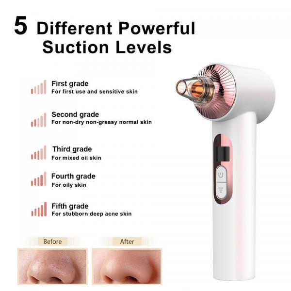 Quality Dropshipping SUB Rechargeable Electric Blackhead Remover Vacuum Low Moq With 6 for sale
