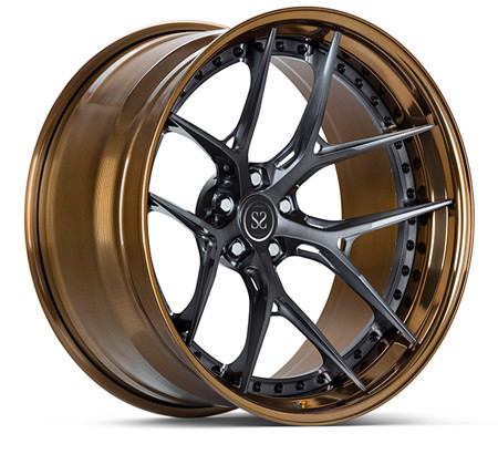 Quality Customized Luxury 3 Piece Forged Rims Monoblock A6061 T6 for sale