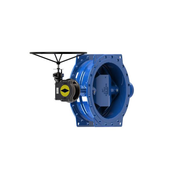 Quality Rubber Seat Flanged Double Eccentric Butterfly Valve Carbon Steel Base Available for sale