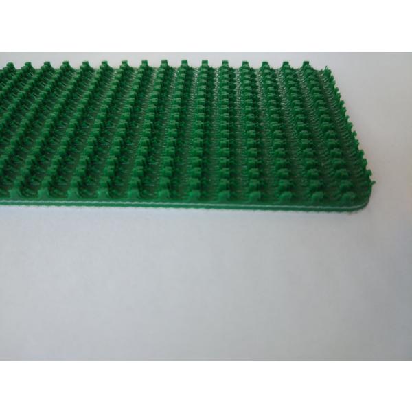 Quality Grip Pattern Petrol Green PVC Conveyor Belt Replacement High Performance Wear Resistant for sale