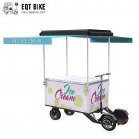 China EQT Ice Cream Scooter 138 Liters Freezer Cargo Bike Vending Ice Cream Electric Scooter factory