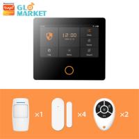 China Glomarket Tuya 4G / Wifi DIY Smart Home Alarm System Security Anti Theft factory