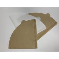 Quality Natural Color Coffee Filter Papers White 10.2x13.4mm Customized Logo Printing for sale