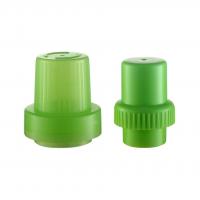 China 36mm 58mm PP Plastic Laundry Detergent Measuring Cap Green Bottle Cap for 48/400 Bottles factory