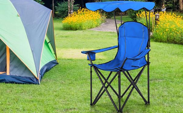 camping chairs with canopy
