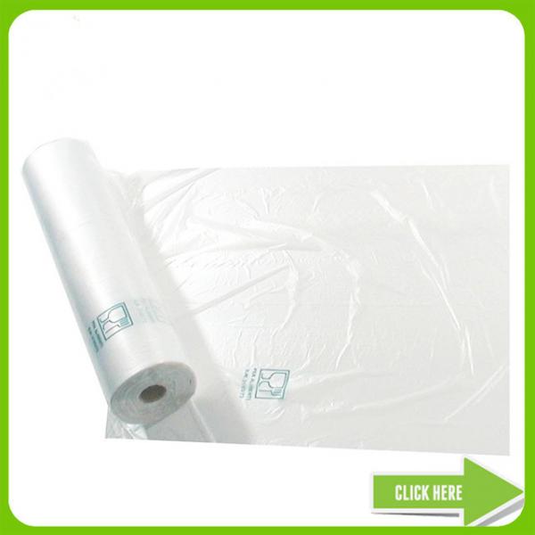 Quality Customized Flat Food Grade Plastic Liner , Supermarket Plastic Bags Roll for sale