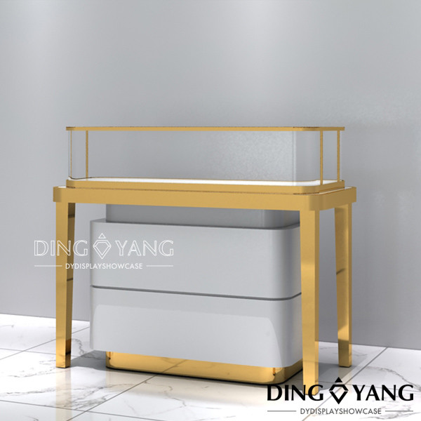 Quality Gold Electroplating 1300X600X950MM Jewelry Display Cases for sale
