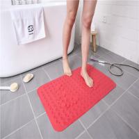 China PVC Anti Slip High Strength Suction Shower Foot Massage Bath Mat factory