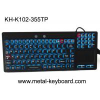 Quality Touchpad Backlit Industrial Computer Keyboard Rubber Silicone For Ruggedized for sale