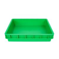 China PP Durable Straight Wall Plastic Moving Crate for Food Turnover and Stackable Design factory