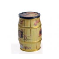 Quality Barrel Shape Coffee Tin Cans 750ml Empty Coffee Cans With Lids for sale