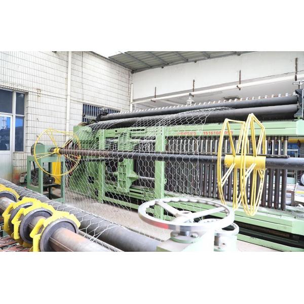 Quality 3.2mm Wire 80x100mm Adjustable Gabion Mesh Machine 195m/h Mesh Output for sale