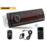China Real Time Clock Android Auto Single Din MP3 Car Radio BT 5.0 Physical Touch Screen for sale