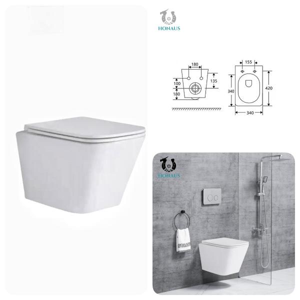 Quality Wall Hung Toilet Using For Concealed Cistern Ceramic Hung Bathroom Bowl With for sale