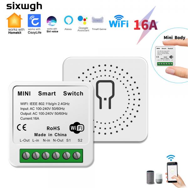 Quality White Wireless Smart Dimmer Homekit Humidity Control ≤85%RH 16A Homekit Wifi Switch for sale