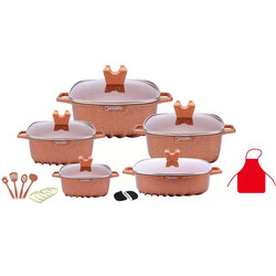 Quality Wholesale Multifunction Pot And Pans Set 22pcs White Cooking Pot Sets Non-Stick for sale