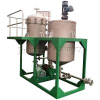 China Compact Size Low Capacity Vertical Metal Leaf Filter Machine With Tank factory