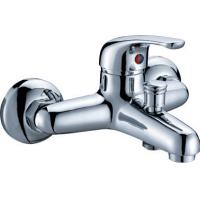 China Modern Polished Two Hole Faucet , Ceramic Cartridge Bathtub Mixer Tap for sale