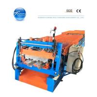 Quality Durable Floor Decking Roll Forming Machine Adjustable Cutting Length for sale